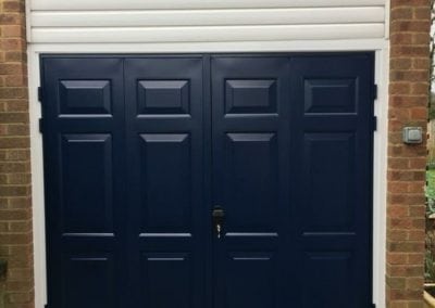 Blue Sectional Garage Doors